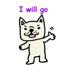 French bulldog's message sticker. sticker #677114