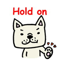 French bulldog's message sticker. sticker #677115