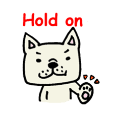 French bulldog's message sticker. sticker #677115