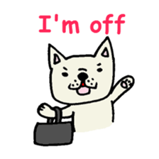 French bulldog's message sticker. sticker #677118