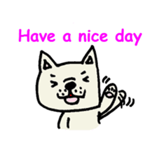 French bulldog's message sticker. sticker #677119