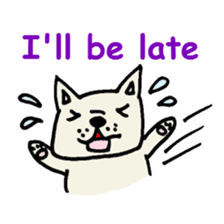 French bulldog's message sticker. sticker #677121