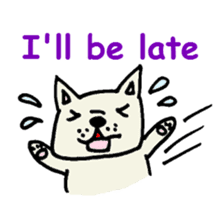 French bulldog's message sticker. sticker #677121