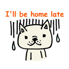 French bulldog's message sticker. sticker #677122