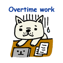 French bulldog's message sticker. sticker #677123