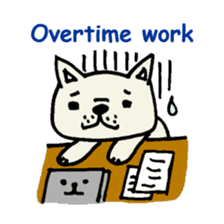 French bulldog's message sticker. sticker #677123