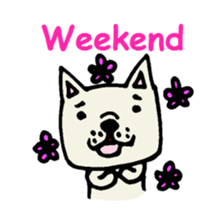 French bulldog's message sticker. sticker #677124