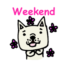 French bulldog's message sticker. sticker #677124