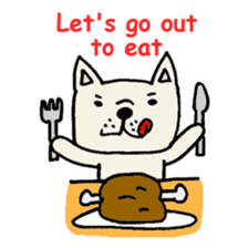 French bulldog's message sticker. sticker #677125