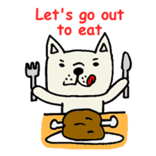 French bulldog's message sticker. sticker #677125