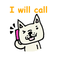 French bulldog's message sticker. sticker #677130