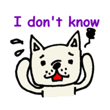 French bulldog's message sticker. sticker #677138