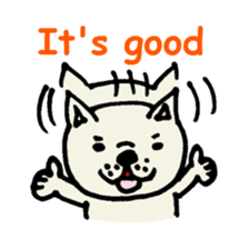 French bulldog's message sticker. sticker #677139