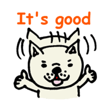 French bulldog's message sticker. sticker #677139