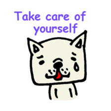 French bulldog's message sticker. sticker #677143