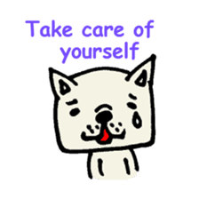 French bulldog's message sticker. sticker #677143