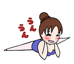 girl's habitual saying sticker #677709