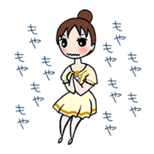 girl's habitual saying sticker #677710