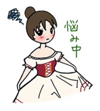 girl's habitual saying sticker #677714