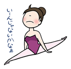 girl's habitual saying sticker #677719