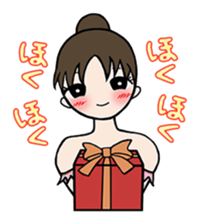 girl's habitual saying sticker #677723