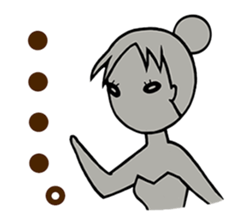 girl's habitual saying sticker #677725