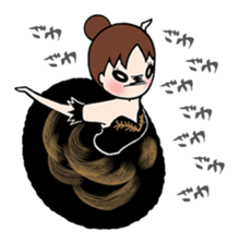 girl's habitual saying sticker #677727