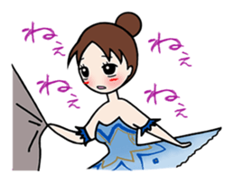 girl's habitual saying sticker #677728