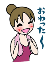 girl's habitual saying sticker #677729