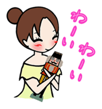 girl's habitual saying sticker #677737