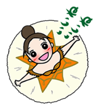 girl's habitual saying sticker #677742