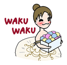 girl's habitual saying sticker #677744