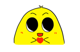 Cute chick sticker #677814