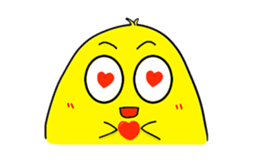 Cute chick sticker #677815