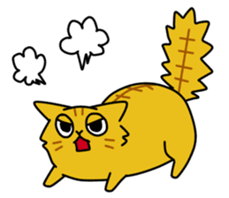 Red Tabby Cat sticker #678713
