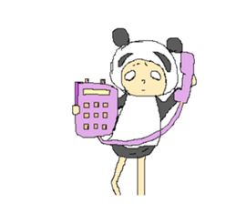 Picnic and graffiti panda sticker #678946