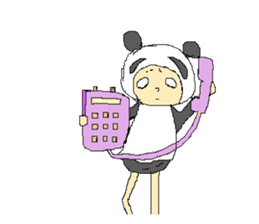 Picnic and graffiti panda sticker #678946