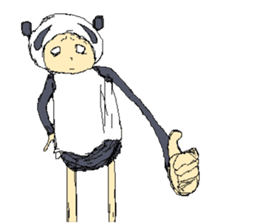 Picnic and graffiti panda sticker #678947