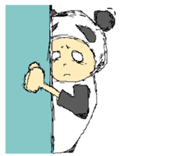 Picnic and graffiti panda sticker #678949