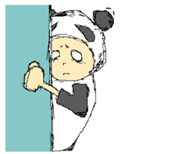 Picnic and graffiti panda sticker #678949