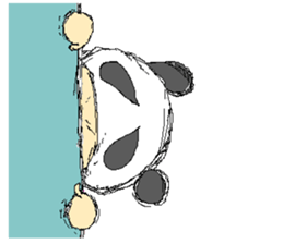 Picnic and graffiti panda sticker #678950