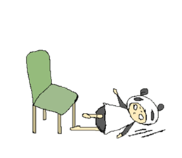 Picnic and graffiti panda sticker #678957