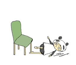 Picnic and graffiti panda sticker #678957