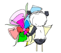 Picnic and graffiti panda sticker #678960