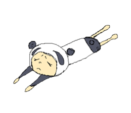 Picnic and graffiti panda sticker #678964