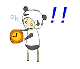 Picnic and graffiti panda sticker #678968