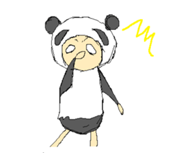 Picnic and graffiti panda sticker #678969