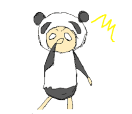 Picnic and graffiti panda sticker #678969