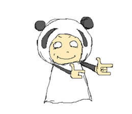 Picnic and graffiti panda sticker #678970