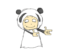 Picnic and graffiti panda sticker #678970